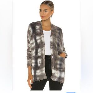 Young Fabulous & Broke Gray Tie-Dye Cardigan